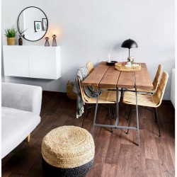 Kundenprojekt: Tisch aus Eichenbohlen im Altholz-Stil, gebeizt und geölt!